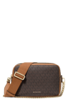 Michael Kors Bryant Medium Signature Logo Camera Crossbody Bag Flerfärgad