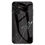 Iskunkestävä Samsung Galaxy A14 älypuhelimen suojakuori - Black Marble