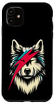 Coque pour iPhone 11 Wolf Rock Music Concert Band Retro Novelty Funny Wolf