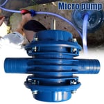 Petite pompe à eau domestique en métal bleu, auto-amortissante, accessoires de perceuse électrique, outils de bricolage de jardin pratiques