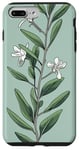 iPhone 7 Plus/8 Plus Leaves Botanical Plant Line Art Sage Green Wildflower Floral Case