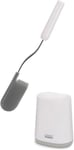 Joseph Joseph Flex Lite - Silicone Toilet Brush with Slimline Holder Set, Flexib