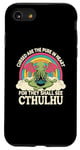 iPhone SE (2020) / 7 / 8 Funny Cthulhu Mythos Quote, Retro Yoga Cthulhu Case