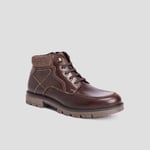 TRAPPEUR - bottines en cuir marron homme