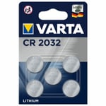 Varta CR2032 | DL2032 | 2032 Lithium knappcellsbatteri 5-pack