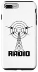 Coque pour iPhone 7 Plus/8 Plus Tour radio rétro - Radio jambon et écouteur ondes courtes