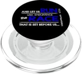 Hebrews 12:1 - RUN with endurance the RACE Bible Inspired PopSockets PopGrip for MagSafe