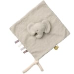 Nattou Doudou Plat en Polyester, éléphant, Compagnon de Route dès la Naissance, 39 x 39 cm, Teddy, Gris