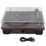 Bluetooth Record Player Vintage 3 Speed ​​Sisäänrakennettu kaiutin Langaton vinyylilevysoitin kannella