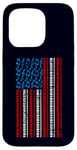 Coque pour iPhone 15 Pro Clavier électrique drapeau américain 4 juillet pour homme et femme