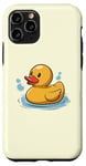 iPhone 11 Pro Cute Yellow Rubber Ducky Little Bath Toy Duck Case