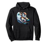 Cooler Yeti Snowboard Fun In Winter Pullover Hoodie