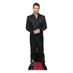 STAR CUTOUTS CS870 Chris Hemsworth Black Shirt Lifesize Cardboard Cutout with Free Mini Standee Perfect Photo Gift for The Home, Fans, Collectors, Family and Friends, Multicolour, Regular