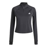 adidas Femme Train Essentials Minimal Branding 1/4-Zip Cover Up, Black, S