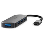 Hub USB 1x USB-C™ 4x USB A Female 4-Port port(s) USB 3.2 Gen 1 Alimenté par port USB 5 Gbps