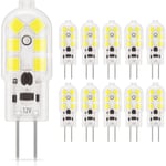 Kcvv - Ampoule led G4 1.5W, lumière du jour 6000K, ac/dc 12V ampoules d'éclairage équivalent à 20W halogène, 180LM, non dimmable, parfait pour hotte