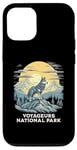 Coque pour iPhone 12/12 Pro Voyageurs National Park Grey Wolf Wildlife