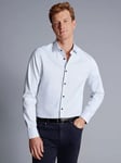 Charles Tyrwhitt Dot Stretch Texture Slim Fit Shirt, White