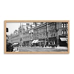 Artery8 French South Great Georges Street Market Dublin 1894 Framed Wall Art Print Long 25X12 Inch