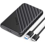 Boitier Disque dur 2.5'', USB 3.0 Boitier Externe Disque 5Gbps pour SATA HDD et SSD de 2,5'' et 7/9.5 mm, accélération UASP, TRIM