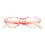 New +1.5 Desert Rose Pink Horn Rimmed Reading Glasses Mens Women Reader Dioptre