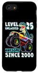 iPhone SE (2020) / 7 / 8 Level 25 Unlocked T Rex Monster Truck Dinosaur 25th Birthday Case