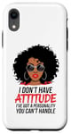 Coque pour iPhone XR Sarcastique Femme Noire Afro-Américaine Afro Mélanine Poppin