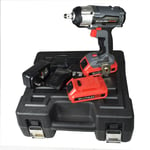 18v 1/2" Drive Cordless Battery Impact Gun & 10 Shallow Impact Sockets