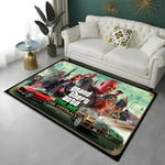 (22-40 x 60)GTA Grand Theft Auto Games Gamer Mattomatto kotiin Olohuoneeseen Makuuhuoneen Sohva Ovimatto Sisustus Lasten alueen matto Liukumaton lattiamatto