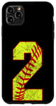 Coque pour iPhone 11 Pro Max Softball #2 Fast Pitch Love Softball Joueur préféré de la maman