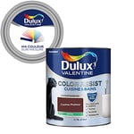 Ma Couleur Sur-Mesure par Dulux Valentine – Peinture Intérieure Murs, Plafonds, Boiseries - Palette Créativité, Cuisine & Bain Satin, Cachou Profond, 0,75 L