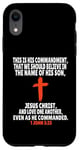 Coque pour iPhone XR 1 Jean 3:23 Écritures des versets de la Bible