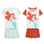 Pyjama Manches Courtes Princess La Petite Sirène ROUGE - 6 Ans | FÉMINA CERDÀ