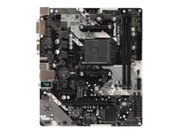 Asrock B450m-Hdv R4.0 - Moderkort - Micro Atx - Socket Am4 - Amd B450 Chipuppsättning - Usb 3.1 Gen 1 - Gigabit Lan - Inbyggda Grafiken (Cpu Krävs) - Hd-Ljud (8 Kanaler)