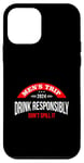 Coque pour iPhone 12 mini Mens Trip 2024, Drink Responsibly, Don't Spill It