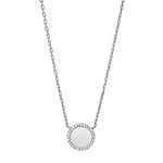 Fossil Collier Pour Femmes, Longueur 40.6 Cm, Extension 5.1 Cm Collier En Acier Inoxydable Argenté, JOF00490040