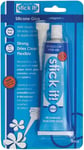 Stick it Silicone Glue Tube, Clear, 80ml, Tube for Home Craft Pack of 1 