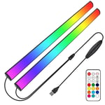 2Pcs RGB Gaming Lights Dream xcolor RGB Light Bar with Remote