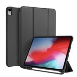 iPad Pro 11 Case, Convenient Magnetic Attachment Supports Apple Pencil Pair & Charging Trifold Standing Case, Auto Sleep/Wake Smart Cover for iPad Pro 11 inch