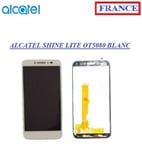 ECRAN VITRE TACTILE + LCD ALCATEL SHINE LITE ET OT5080 BLANC