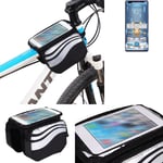 For HTC Wildfire E3 bike frame bag bicycle mount smartphone holder top tube cros