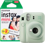 Fujifilm Instax Mini 12 Instant Camera with 20 Shot Film Pack - Mint Green