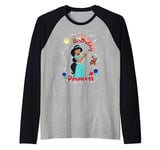 Disney Aladdin Birthday Princess With Jasmine And Abu Raglan Baseball Tee