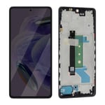 Écran LCD pour Xiaomi Redmi Note 12 Pro Plus 5G avec Châssis Xiaomi Noir