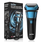 SEJOY Foil Razor Electric Beard Shaver Waterproof Shaving Machine Pop-Up Trimmer