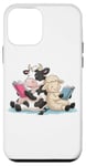 Coque pour iPhone 12 mini Livre de lecture vache et mouton Amitié