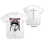 Ice Cube Men's T-Shirt Beanie Kanji Cross Logo Nue Official - White - Small