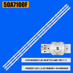 3 PCS For 1 TV LED pour HZ50E3D 50A52E 50RÉgalement G 50A7400F 50A7120F 50gland 7000F HD500X1U51-T0K1 LB5009H SVH500AD8 ""Nipseyteko®