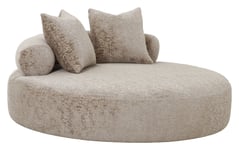 House Nordic Cairo Daybed m. 2 Puter, Chenille, Rund, Natur