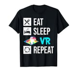 Eat. Sleep. VR Repeat ,VR Virtual Reality PC Gaming, Tie Dye T-Shirt